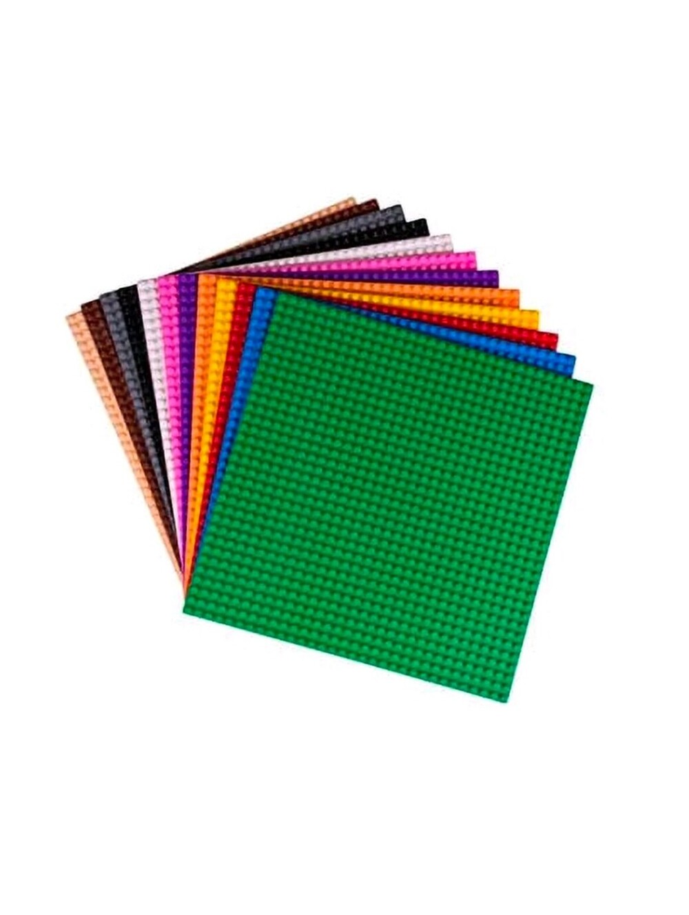 Strictly Briks 12pk Baseplates Multicolor
